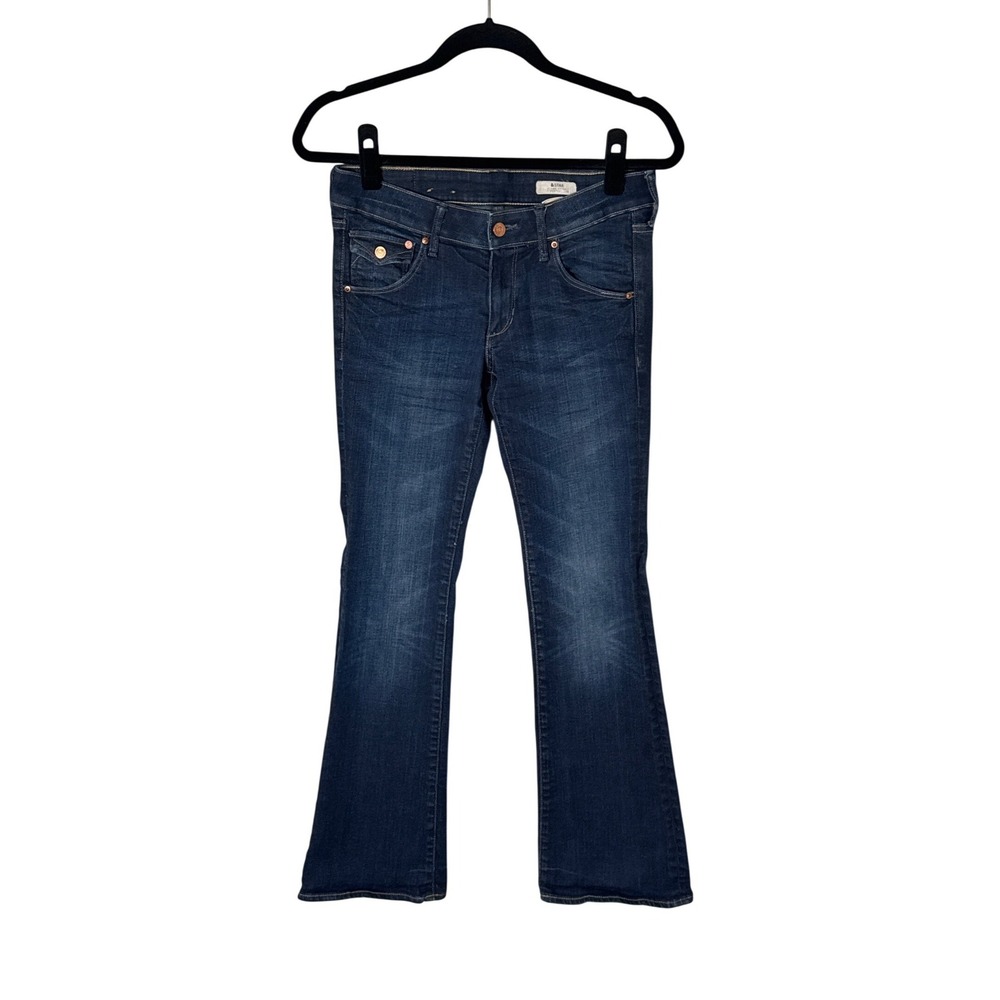 & STAR Women's Low Waist‎ Bootcut Leg Jeans Dark Wash Y2K Size 28